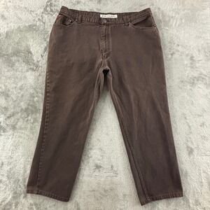 Vintage Bugle Boy Jeans Mens 40x32 Brown Denim‎ Straight Leg Acutal Inseam 29"